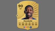 Dembele is among the second-highest-rated players in the game (Image via EA Sports)